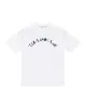 Script Tee - White/Teal sold by Trapstar London