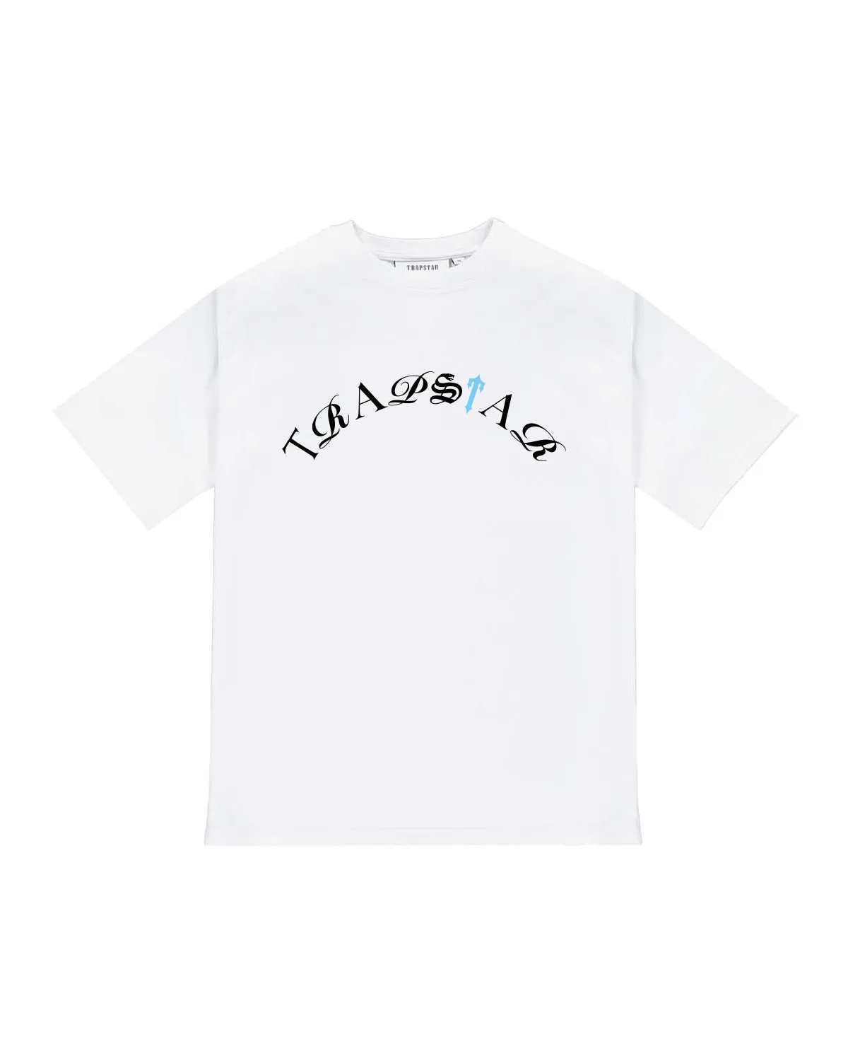 Script Tee - White/Teal sold by Trapstar London