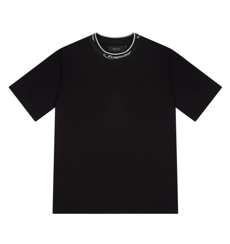 Hyperdrive Collar Tee - Black sold by Trapstar London