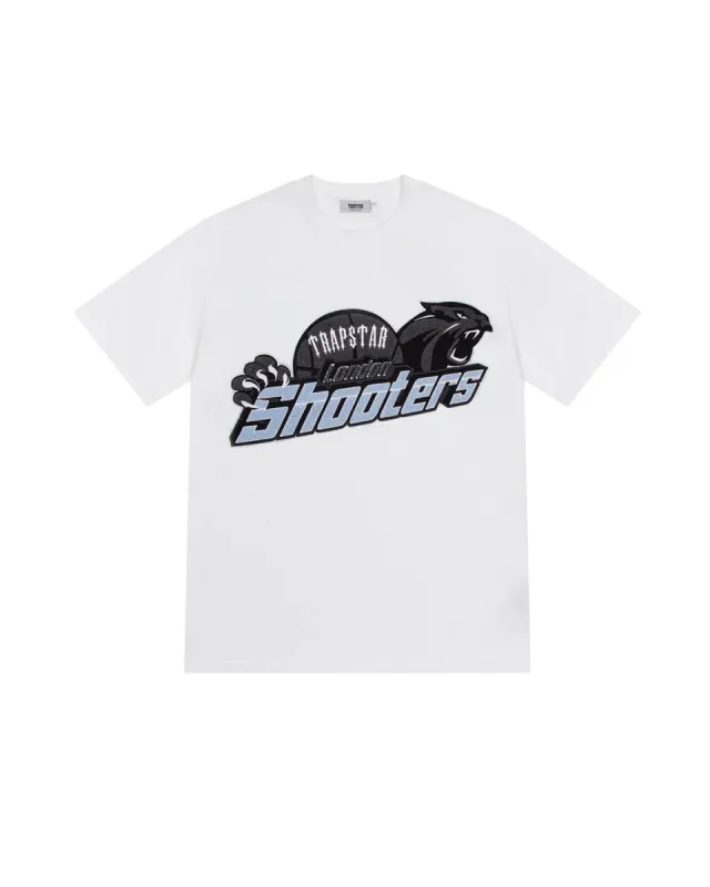 Shooters T-Shirt - White/Blue made by Trapstar London