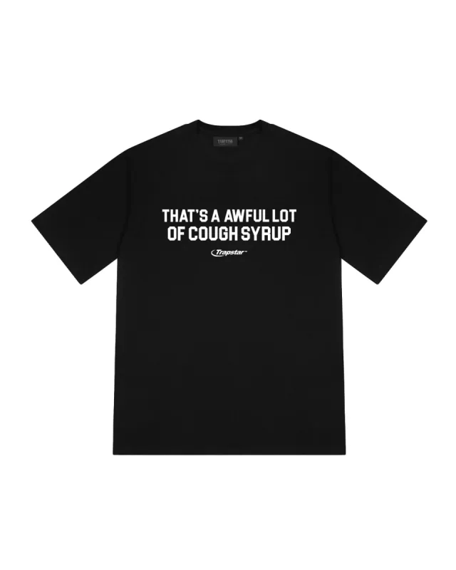 Trapstar x Cough Syrup Print T-Shirt - Black sold by Trapstar London
