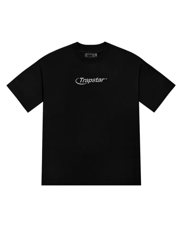 Hyperdrive Embroidered Tee - Black/Grey sold by Trapstar London