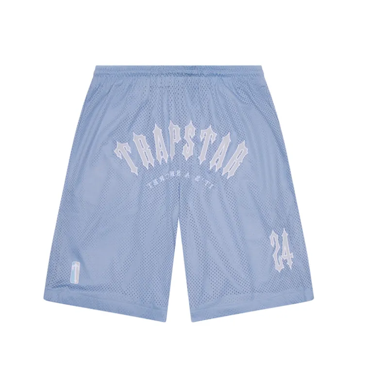 Irongate Arch Basketball Shorts - Light Blue sold by Trapstar London