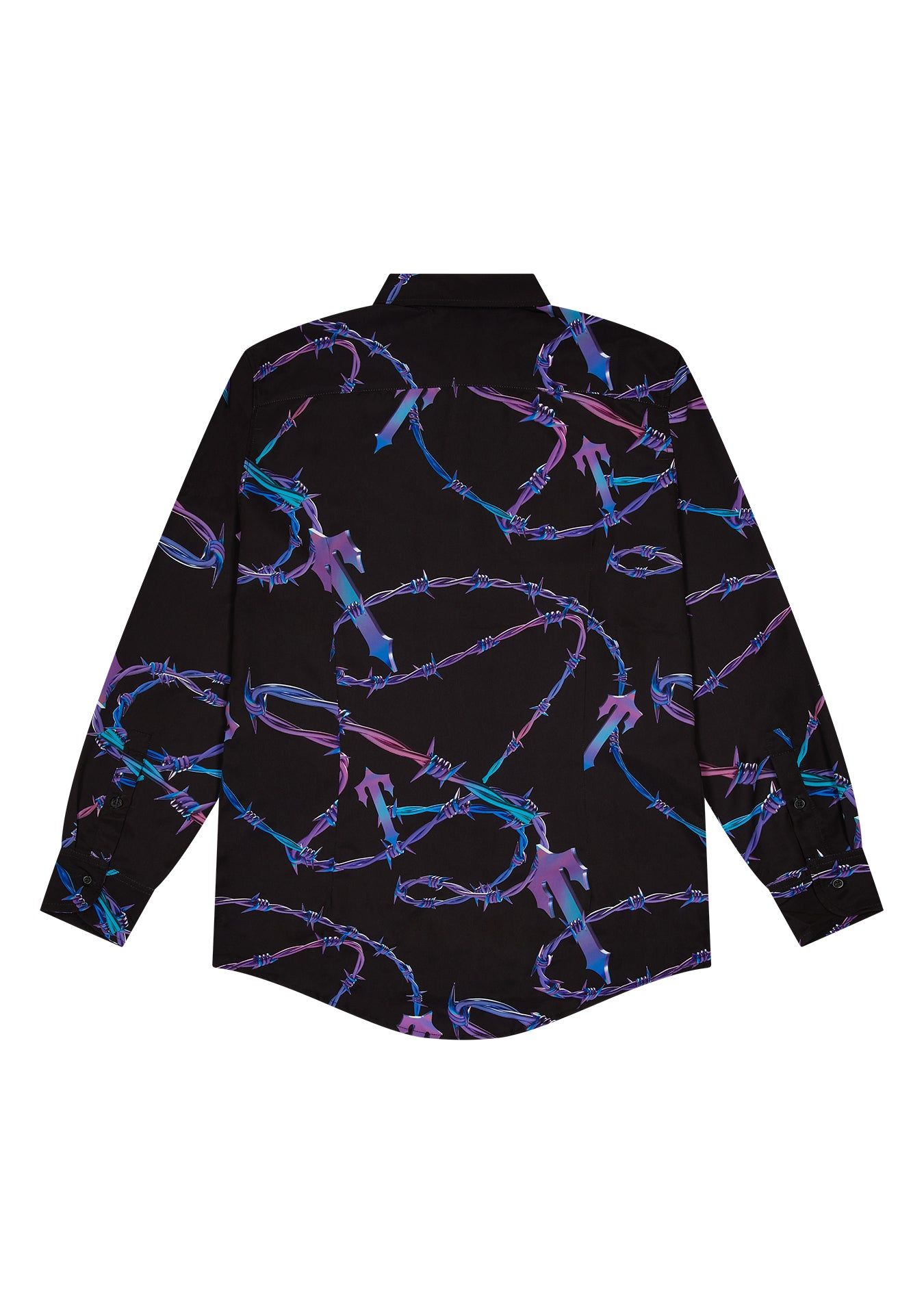 Barbed Wire Long Sleeve Shirt - Black sold by Trapstar London product image thumbnail 2