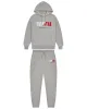 Decoded Chenille Hooded Tracksuit - Grey/Blue/Red sold by Trapstar London