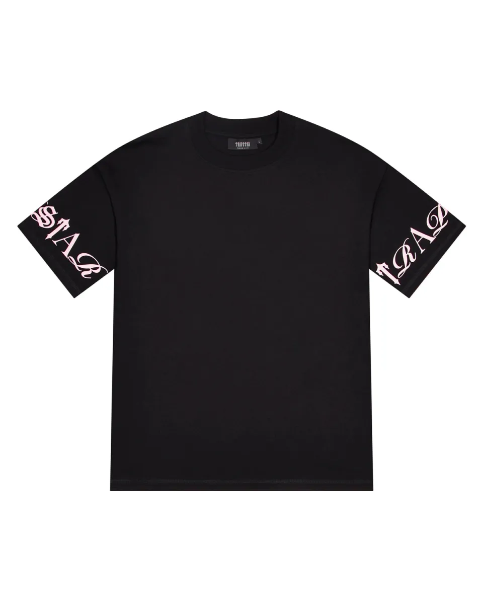Script Tee - Black/Pink | Parallel