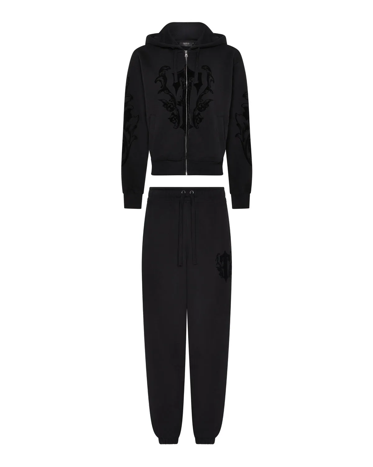 Women’s Irongate Royal-T Flock Jogging Bottoms - Black sold by Trapstar London product image thumbnail 4