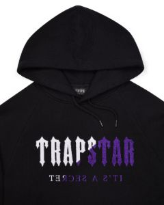 Decoded Chenille Hooded Tracksuit - Black/Purple sold by Trapstar London