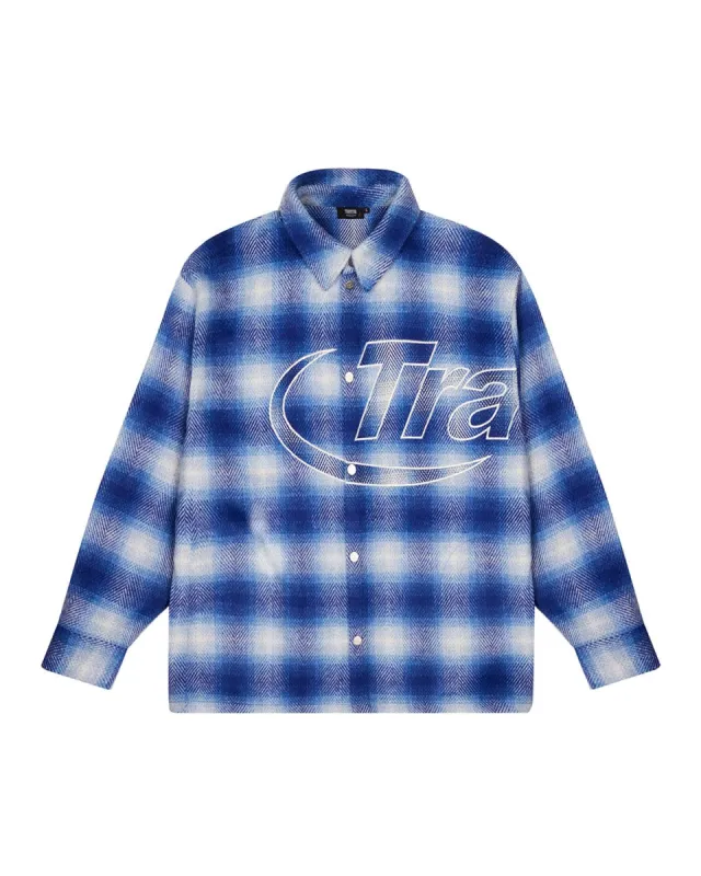 Hyperdrive Overshirt Shirt - Blue sold by Trapstar London