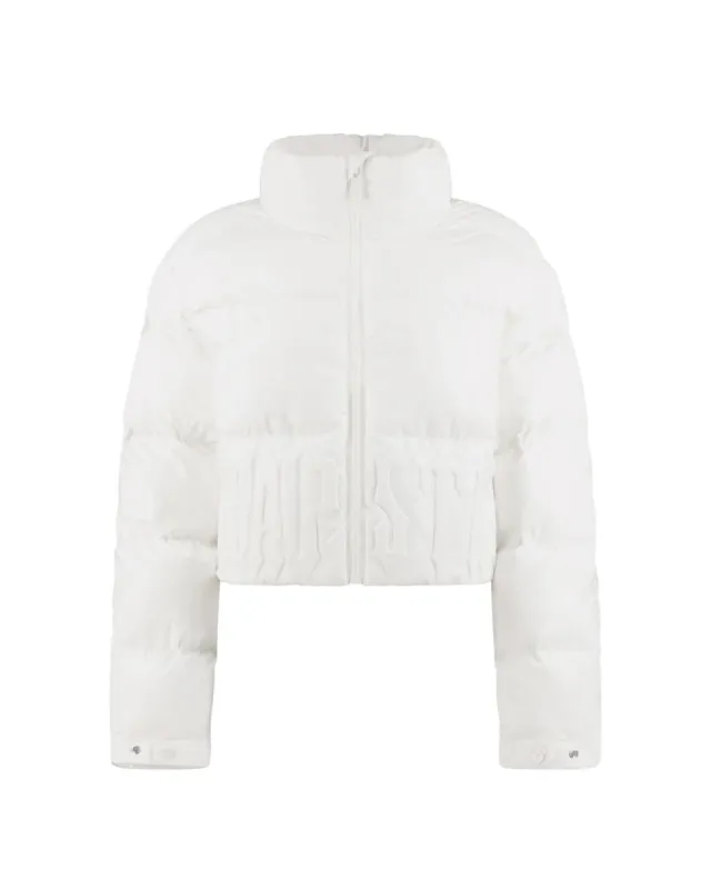 Women’s Irongate Embossed Puffer - White sold by Trapstar London