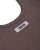 Women's Rib Vest with Irongate Silicone Badge - Brown sold by Trapstar London