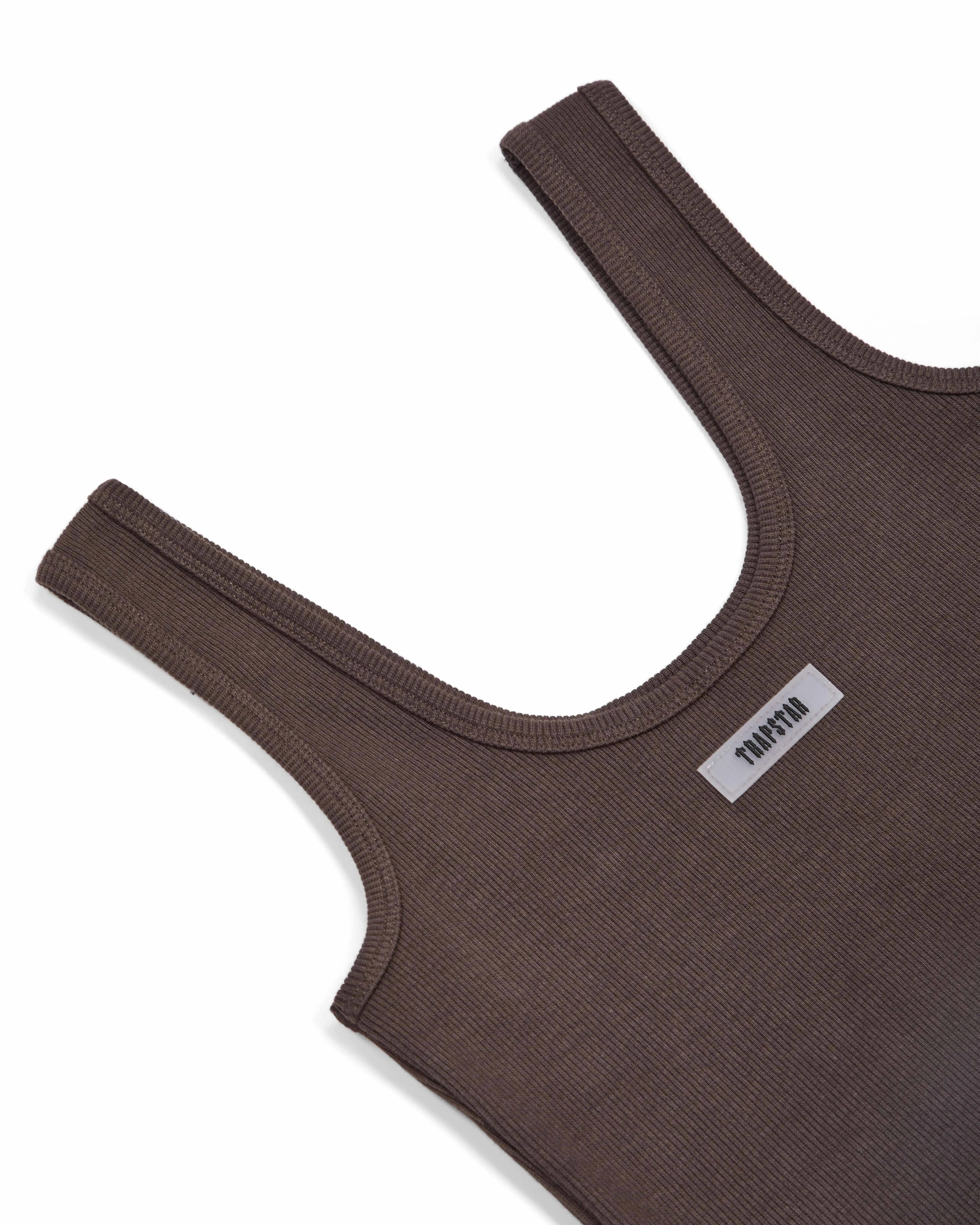 Women's Rib Vest with Irongate Silicone Badge - Brown sold by Trapstar London product image thumbnail 3