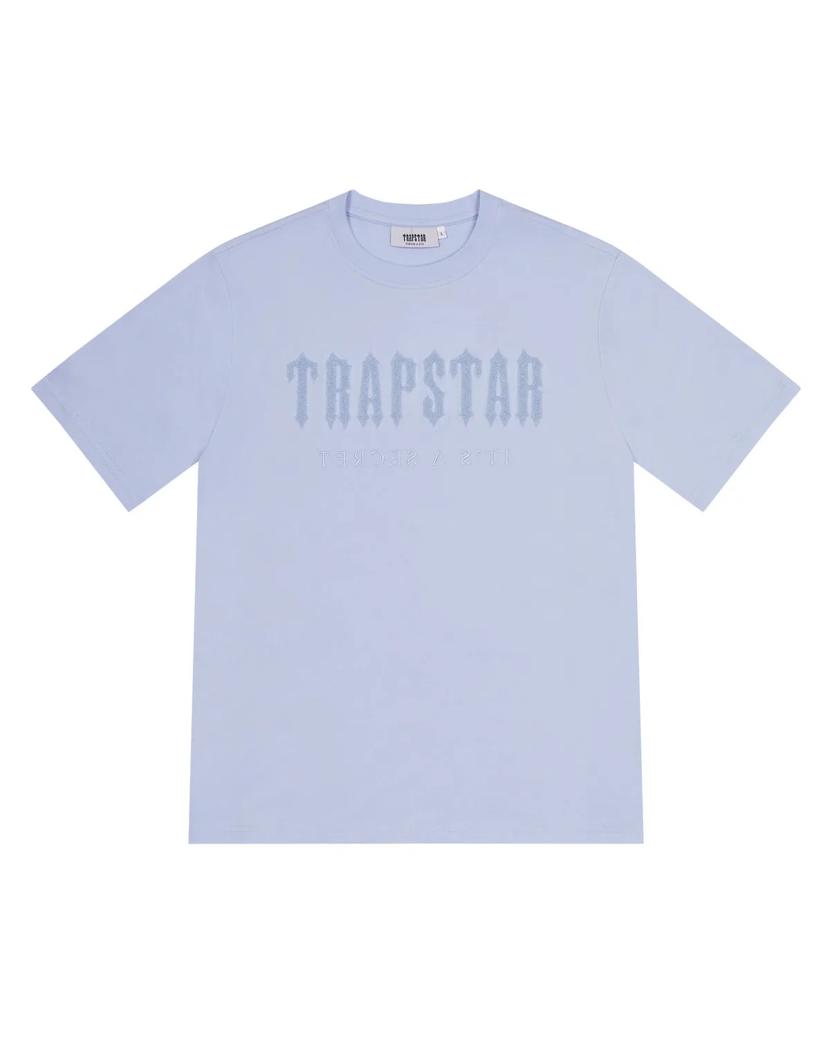 Chenille Decoded T-Shirt - Ice Blue sold by Trapstar London
