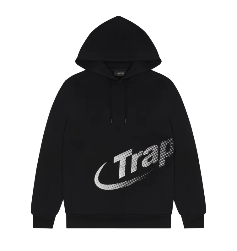 Hyperdrive Wrap Hoodie - Black/Silver sold by Trapstar London