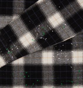 Hyperdrive Flannel Shirt - Cream/Black sold by Trapstar London