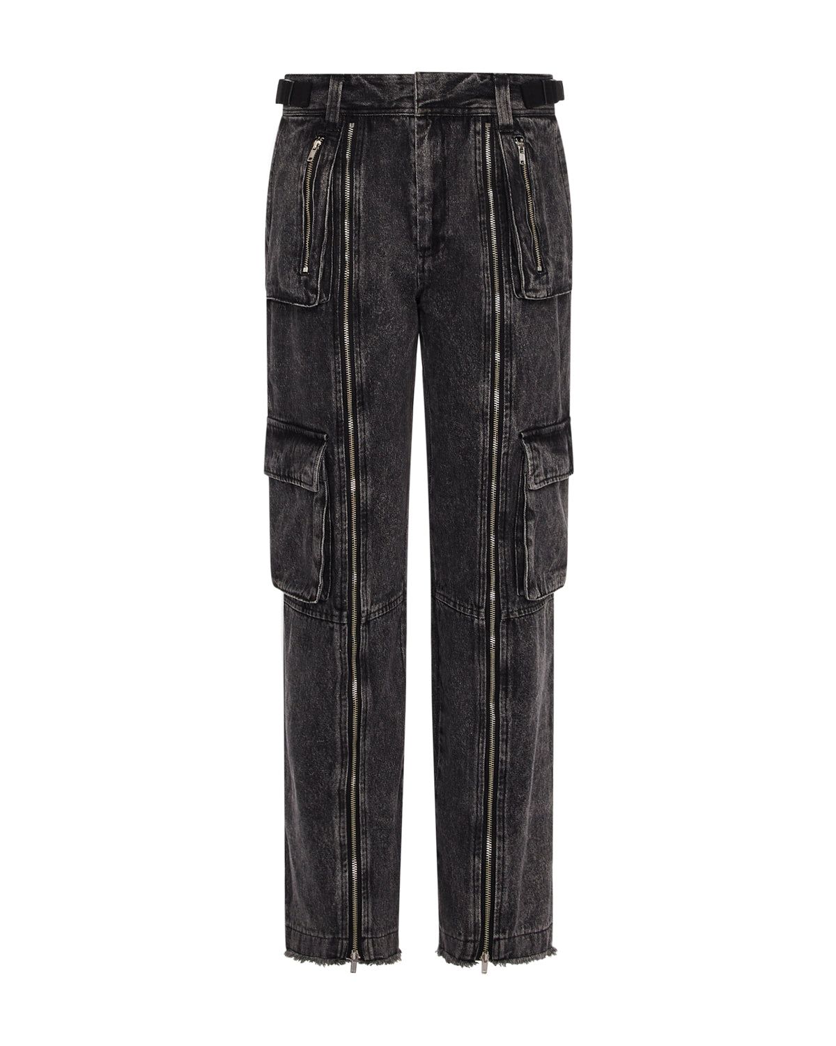 【DISCERNMENT】Undercutting Cargo Black Half Denim DISCERNMENT】Undercutting Cargo Black Half Denim