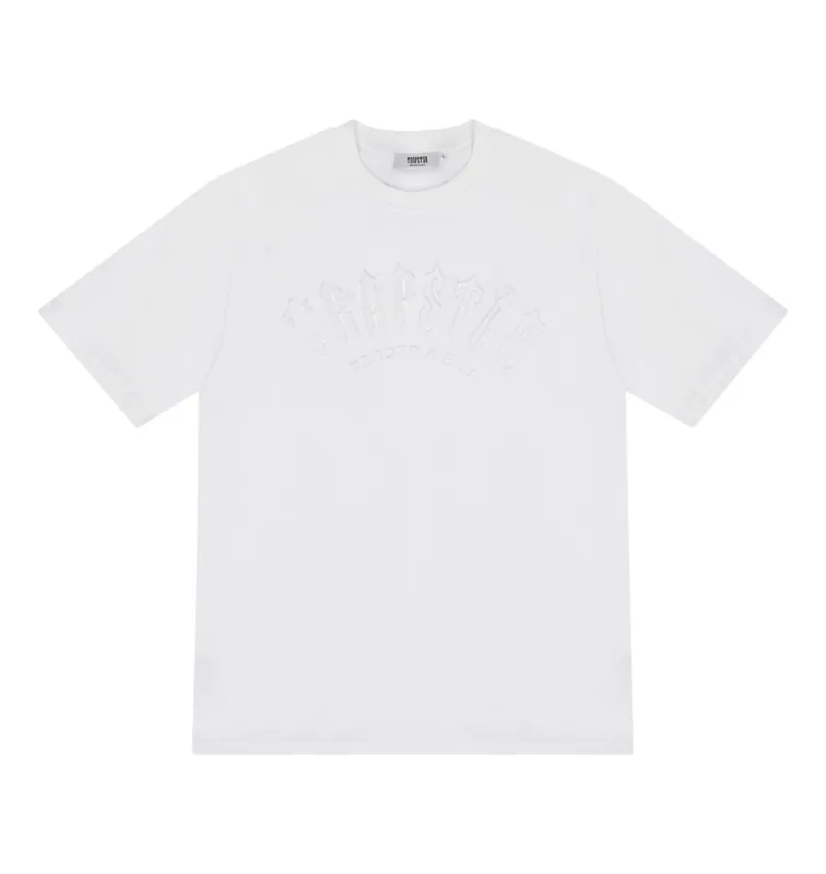 Irongate Arch Embossed Tee - White sold by Trapstar London