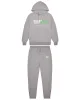 Decoded Chenille Hooded Tracksuit - Grey/Green sold by Trapstar London