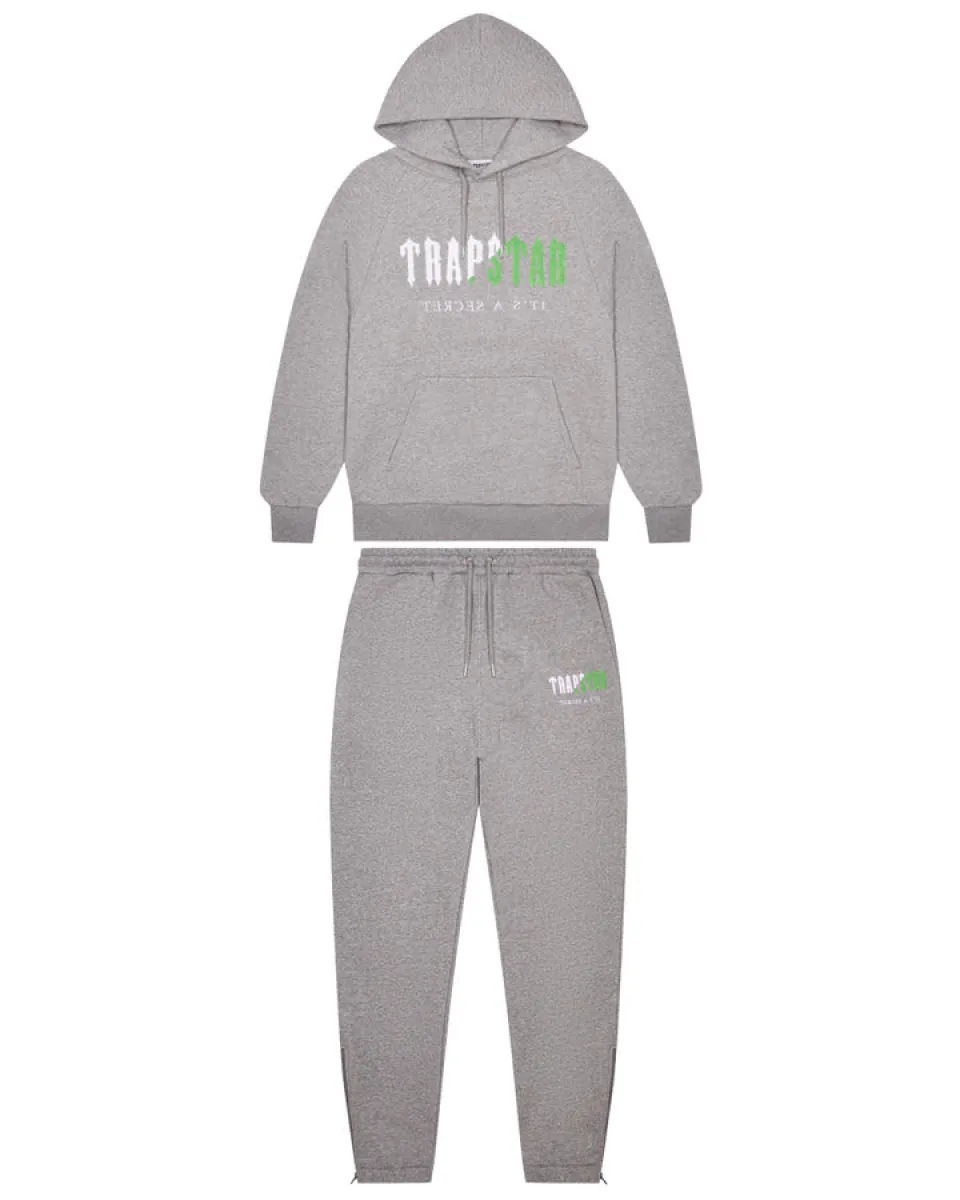 Decoded Chenille Hooded Tracksuit - Black/Blue/Grey | Parallel