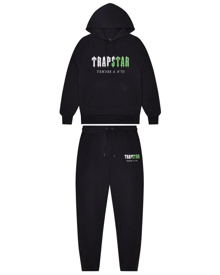 Decoded Chenille Hooded Tracksuit - Black/Green sold by Trapstar London