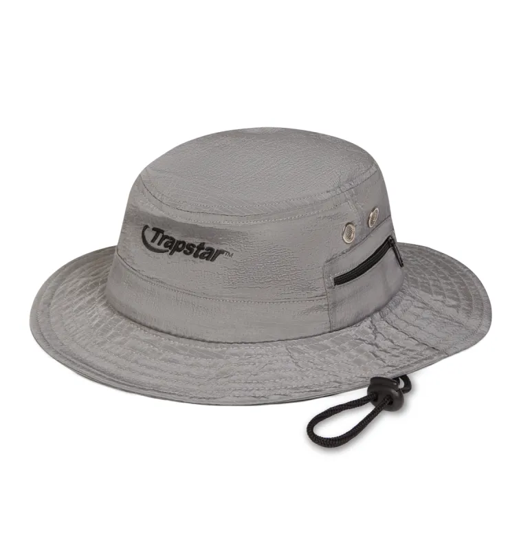 Hyperdrive Ripstop Bucket Hat - Grey/Black sold by Trapstar London