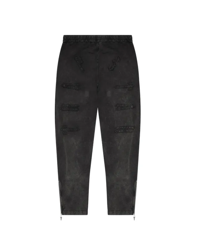 Patchwork Irongate Bottoms - Steel Grey sold by Trapstar London