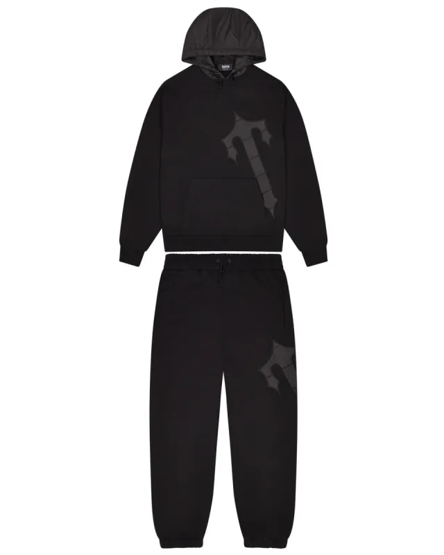 Irongate T Hood Tracksuit - Black sold by Trapstar London