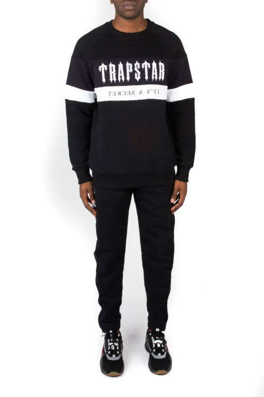 Decoded Mesh Panel Crewneck Tracksuit - Black/White sold by Trapstar London