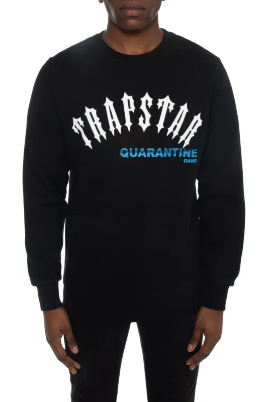 Irongate Quarantine Gang Crewneck - Black/Blue sold by Trapstar London