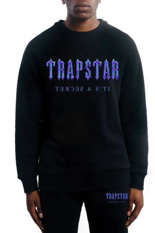 Liquid Decoded Crewneck - Black sold by Trapstar London