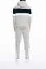 Decoded Panel Hoodie Tracksuit - Grey/Black/White sold by Trapstar London