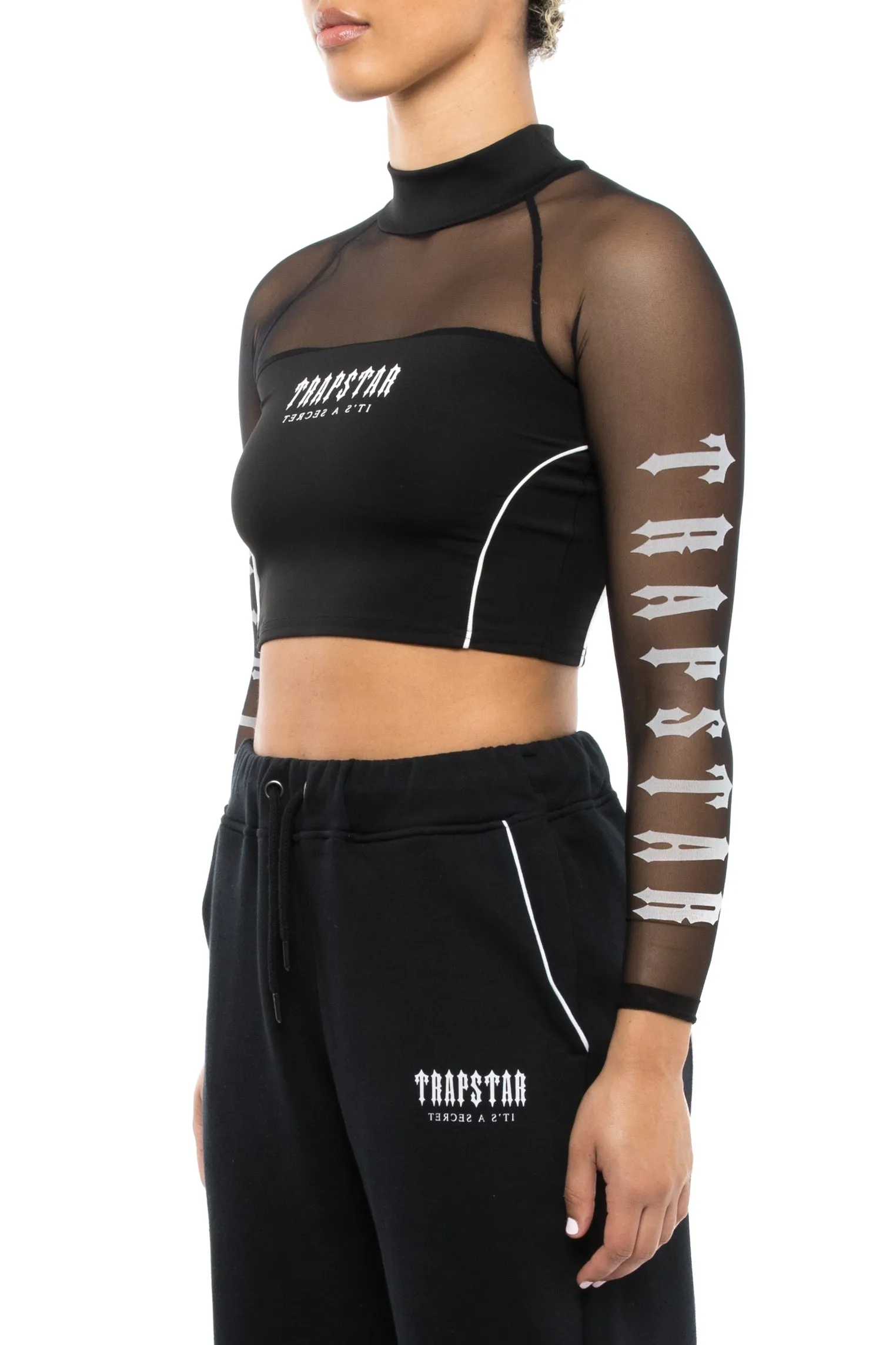 Women's Decoded Cropped Top - Black/White sold by Trapstar London product image thumbnail 2