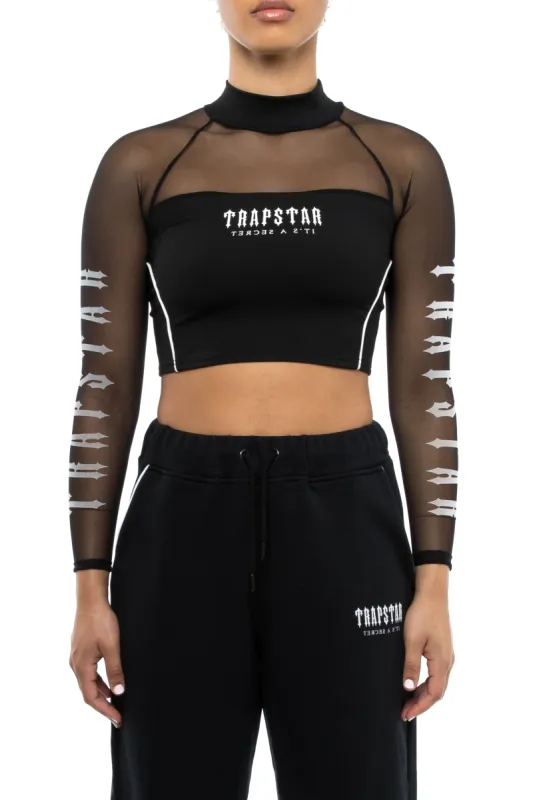 Women's Decoded Cropped Top - Black/White sold by Trapstar London
