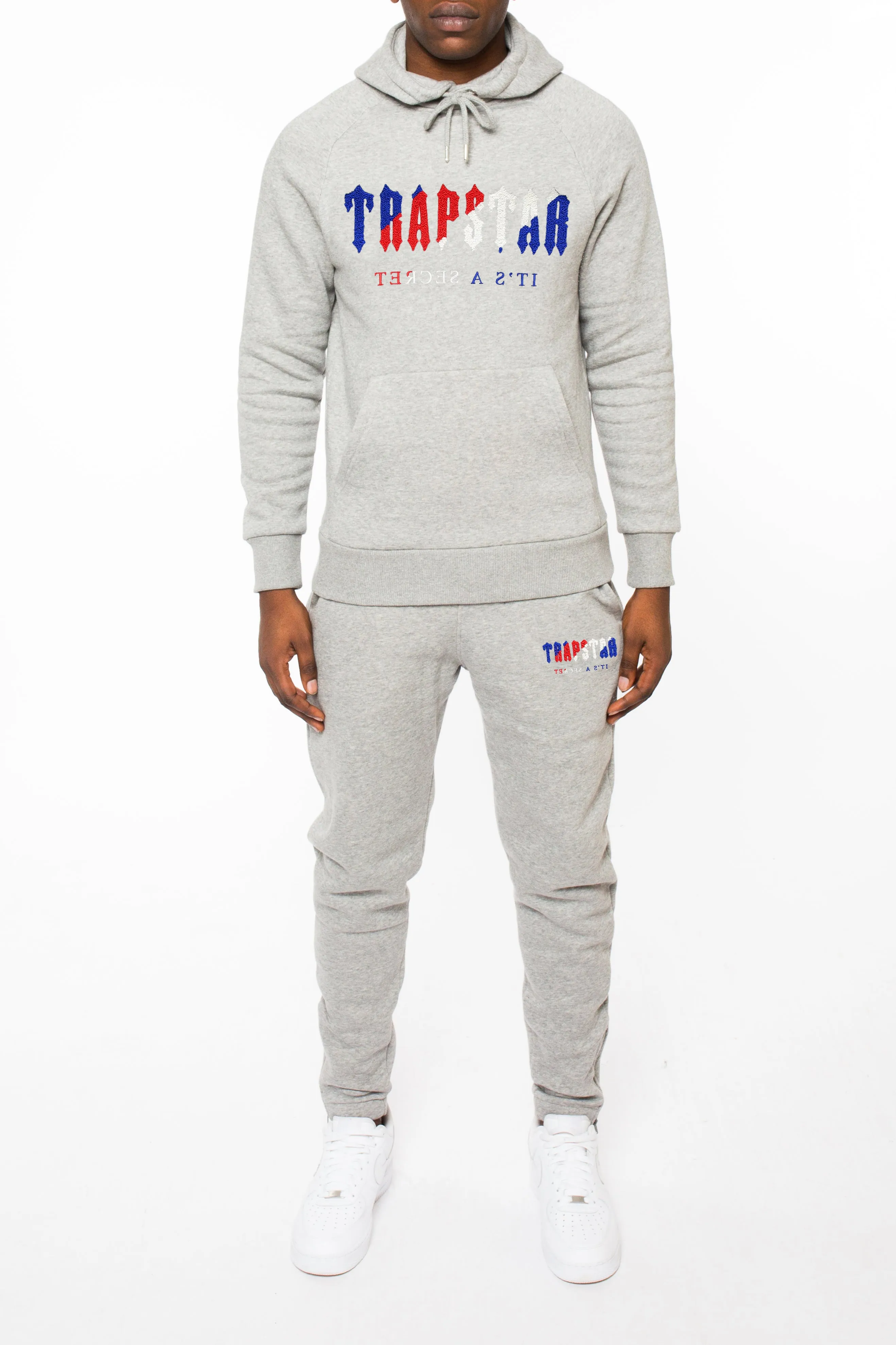 Chenille Decoded Hooded Tracksuit - Grey Revolution Edition sold by Trapstar London product image thumbnail 3