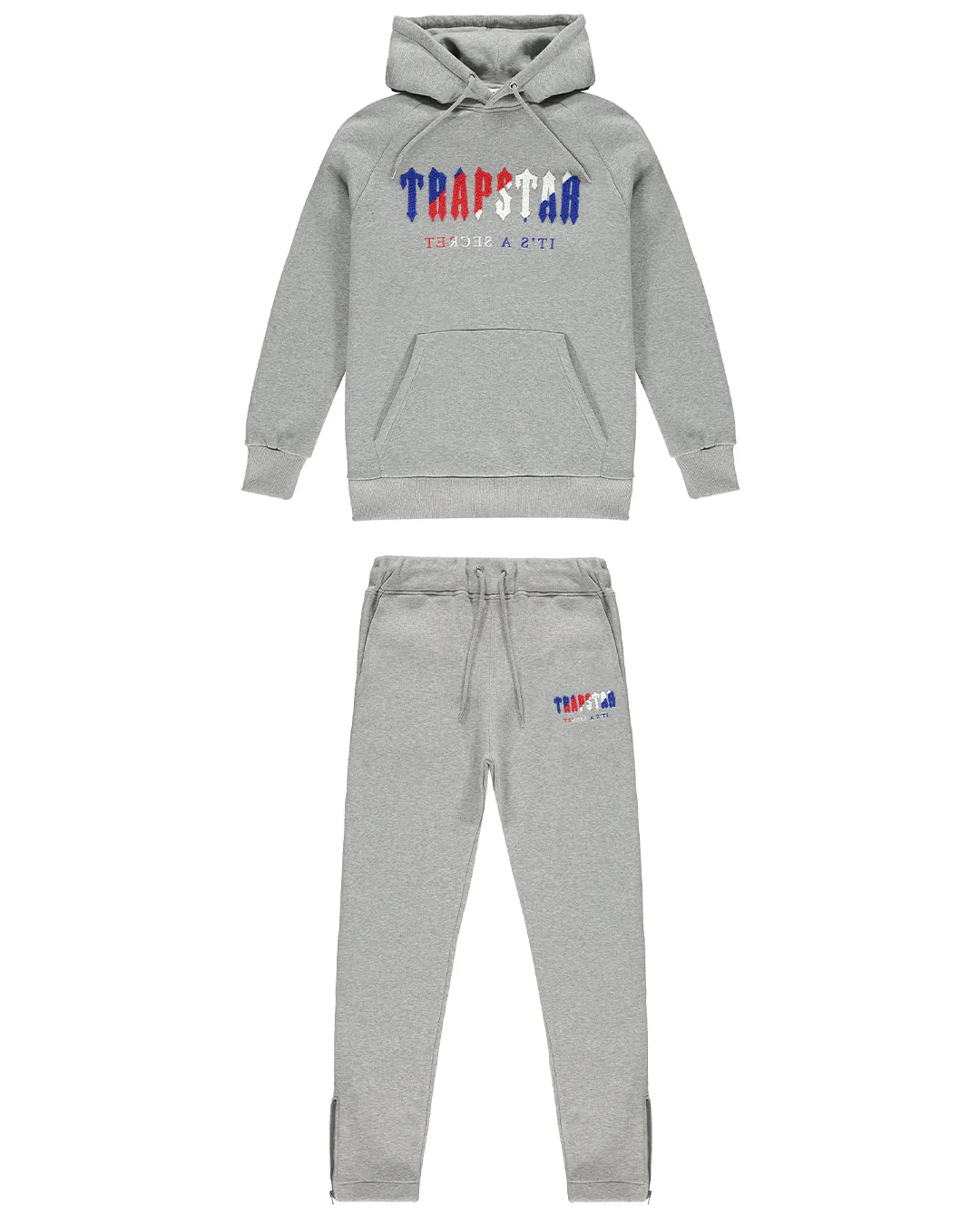 Chenille Decoded Hooded Tracksuit - Grey Revolution Edition sold by Trapstar London