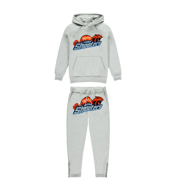 Shooters Hoodie Tracksuit - Grey sold by Trapstar London
