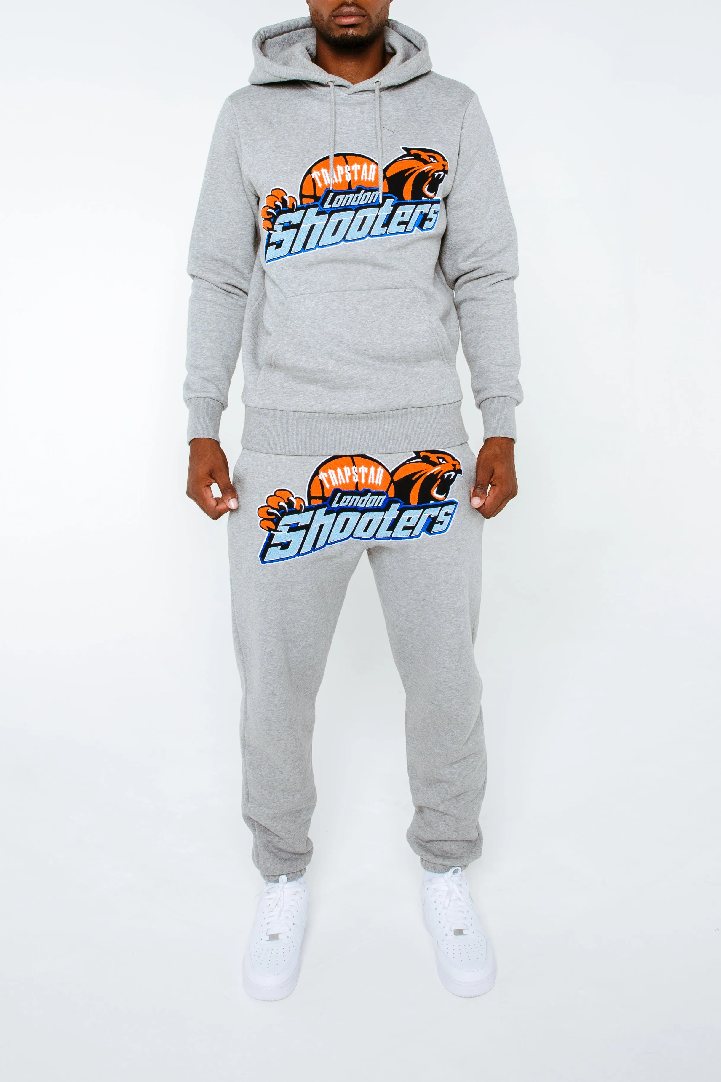 Shooters Hoodie Tracksuit - Grey sold by Trapstar London product image thumbnail 2