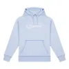 Hyperdrive Flatlock Hoodie - Cashmere Blue/White sold by Trapstar London