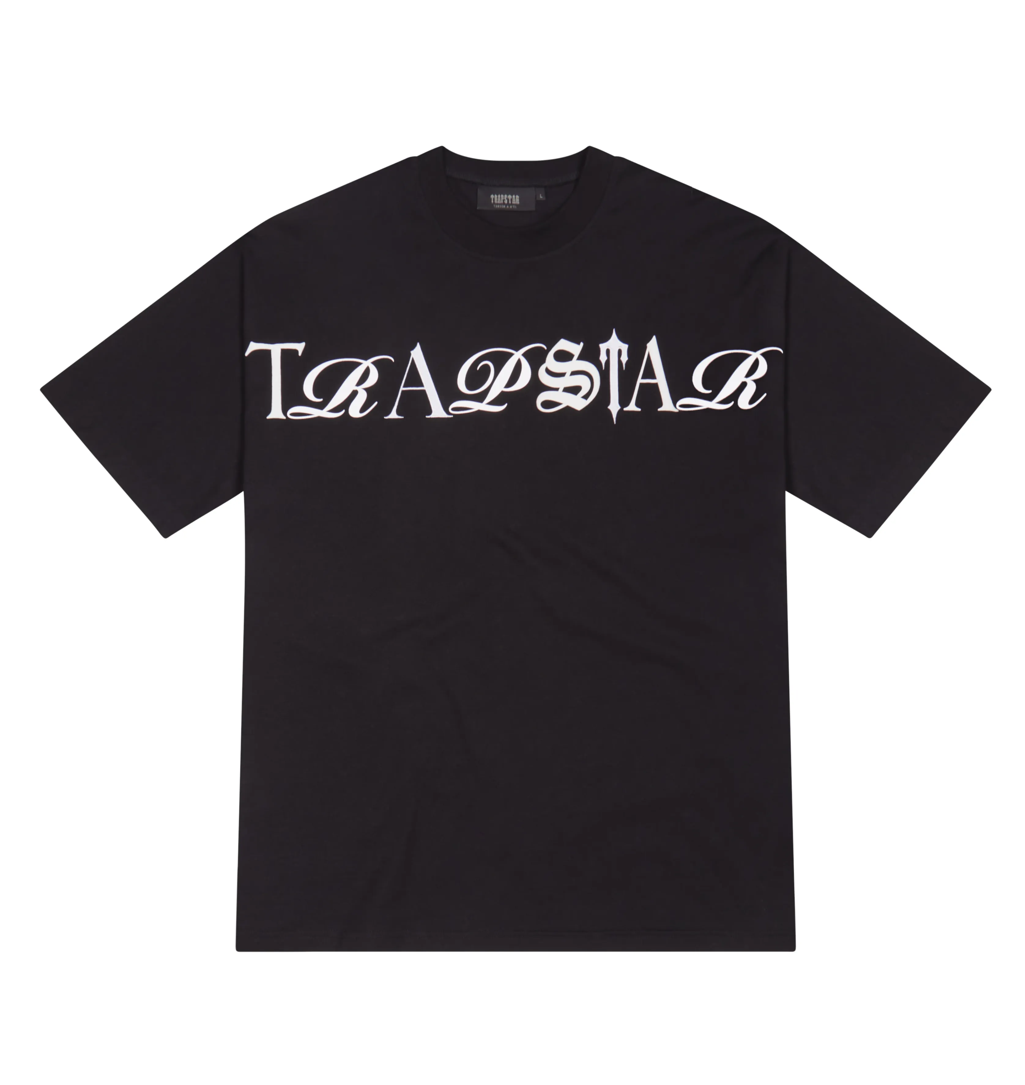 Script Tee - Black/White sold by Trapstar London