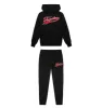 Strike Out Hoodie Tracksuit - Black/Red sold by Trapstar London
