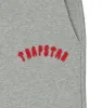 Arch Panel Hoodie Tracksuit - Grey/Red sold by Trapstar London