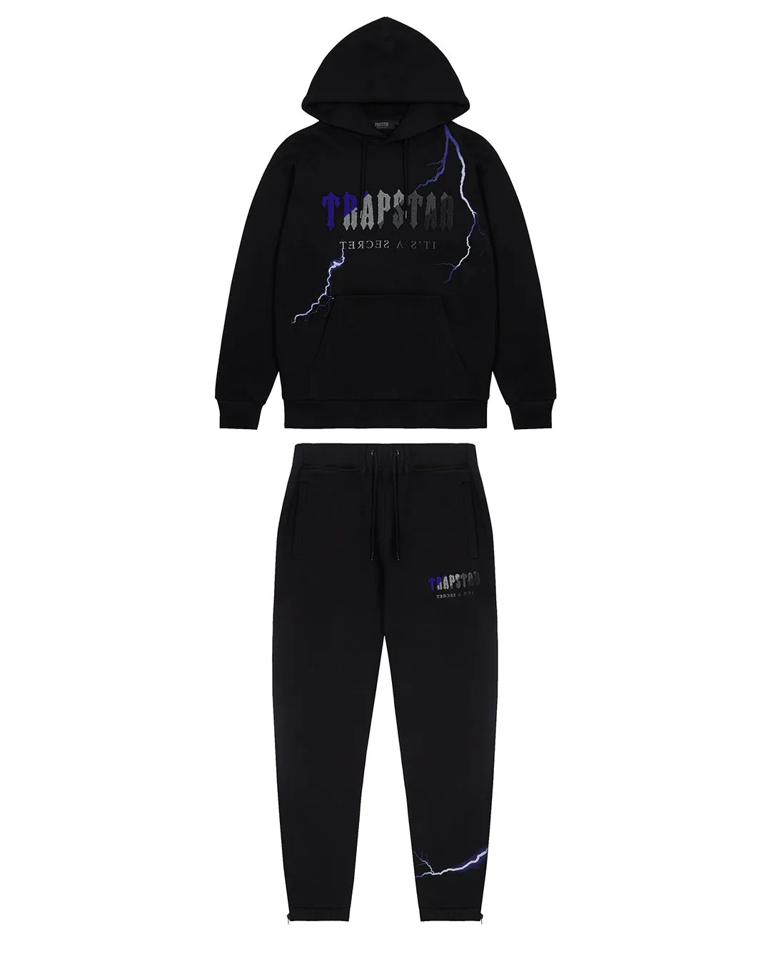 【TRAPSTAR LONDON】Decoded Lighting Edition Hoodie Trapstar Decoded Lighting Hoodie Black - Trapstar London Uk