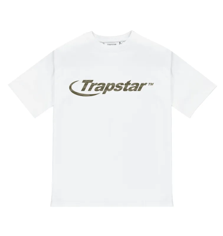 Hyperdrive Tee - White/Tiger Camo sold by Trapstar London
