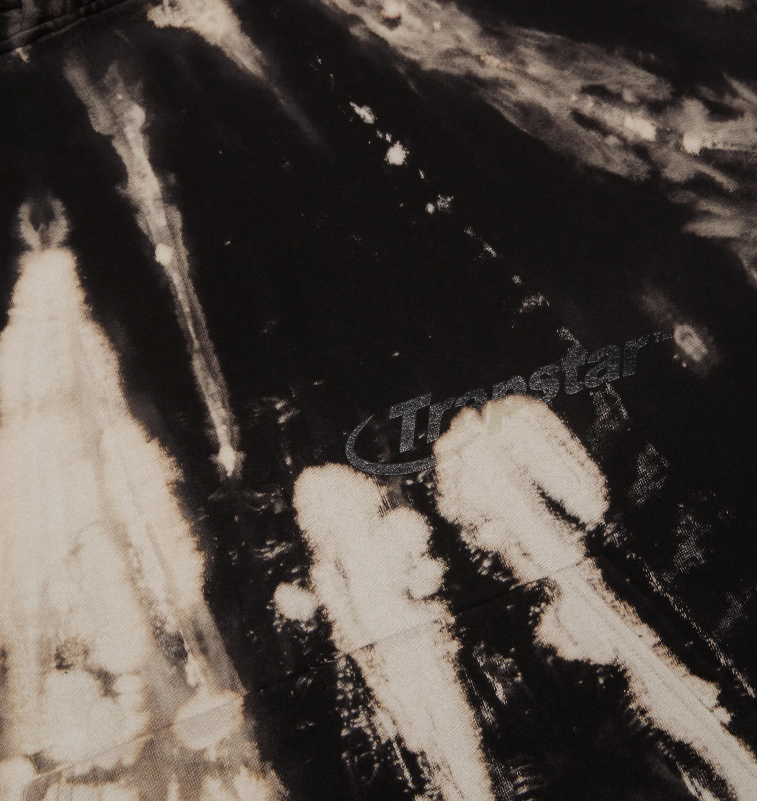 Hyperdrive Bleach Hoodie - Black/Cream sold by Trapstar London product image thumbnail 3