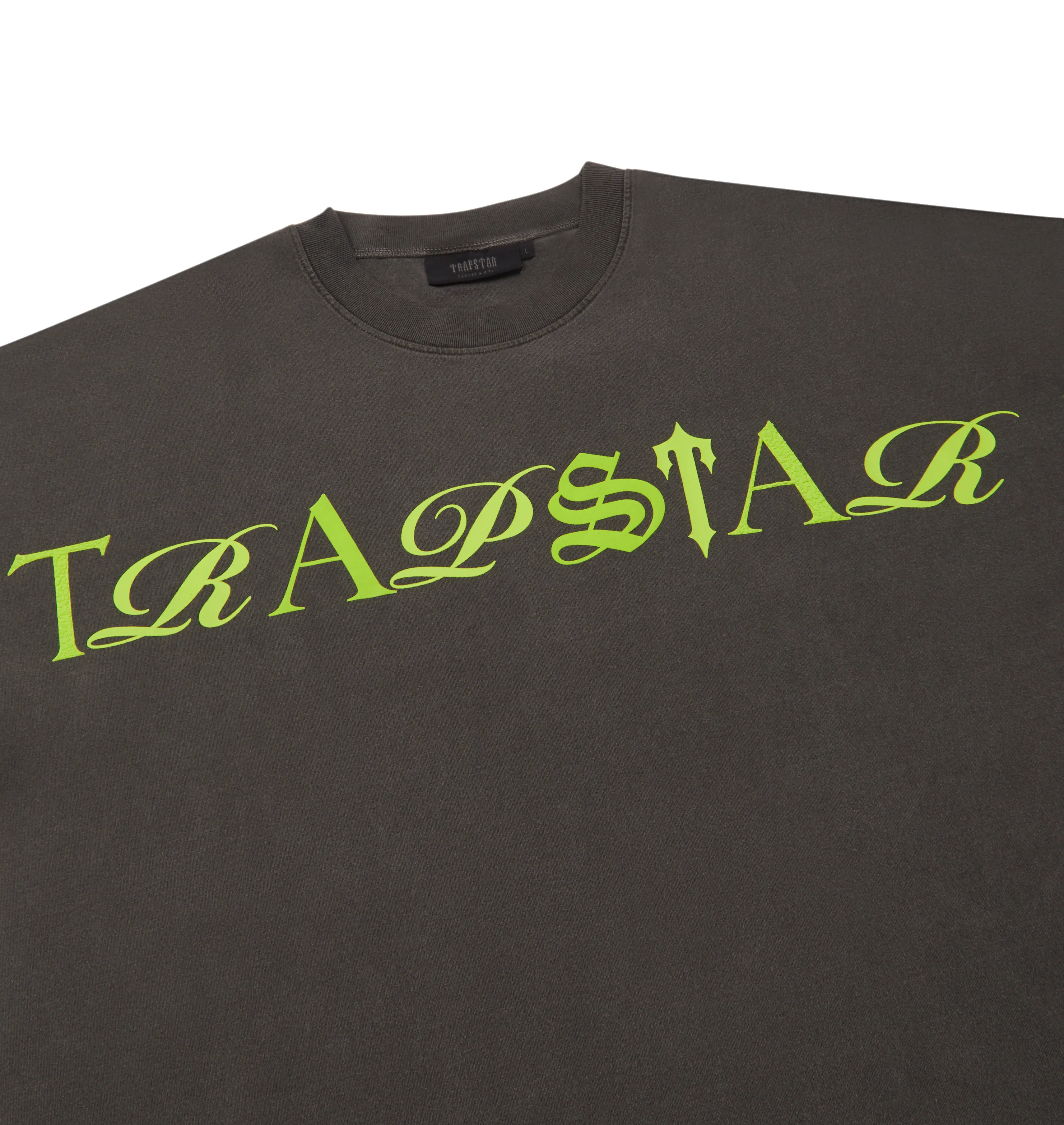 Script Tee - Grey/Lime sold by Trapstar London product image thumbnail 2