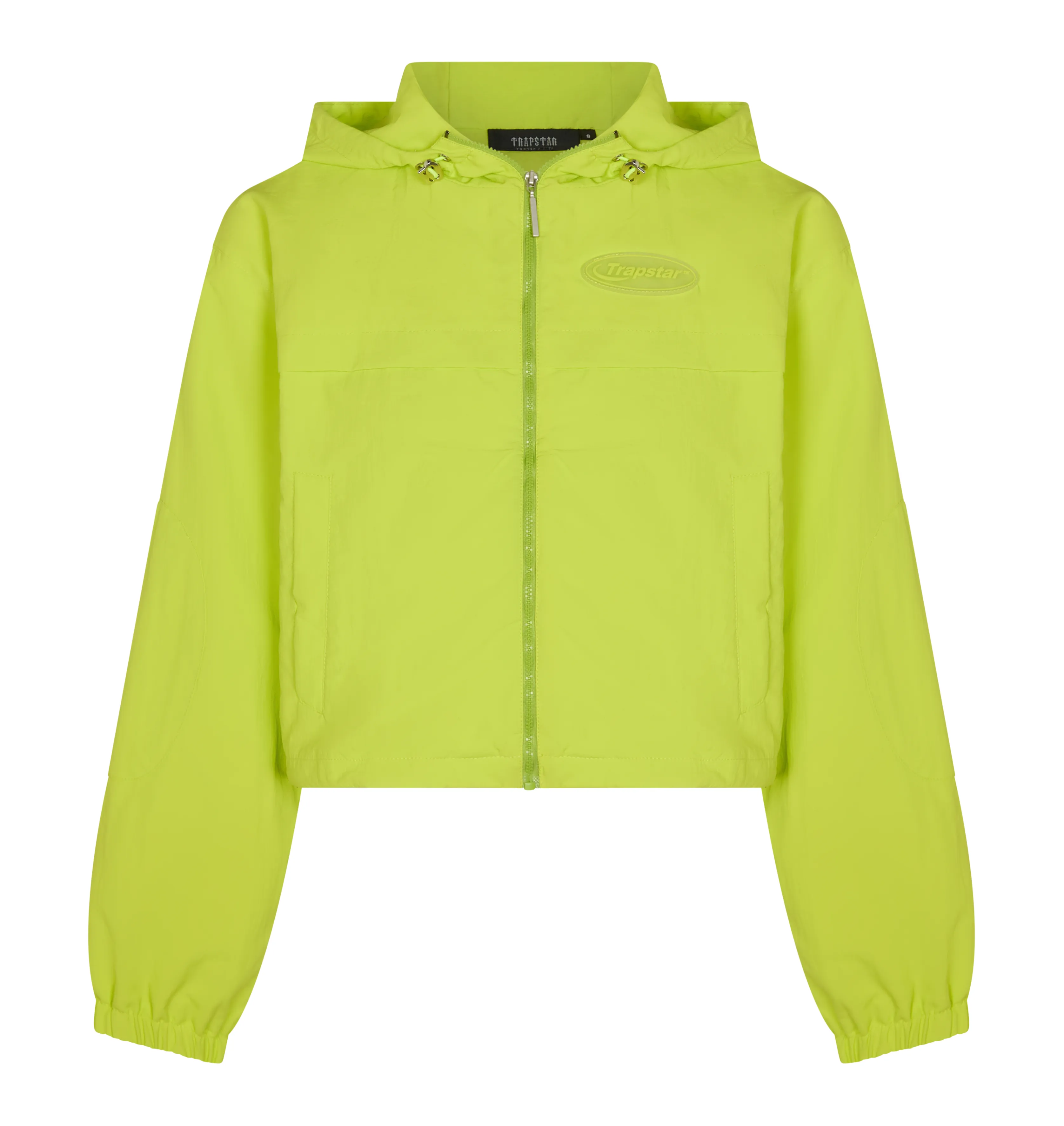 Women’s Cropped Ripstop Windbreaker - Lime sold by Trapstar London