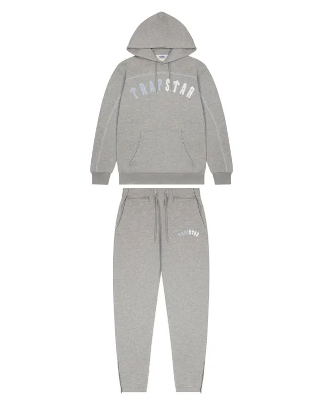 Irongate Arch Chenille Hoodie Tracksuit - Grey Ice Edition sold by Trapstar London