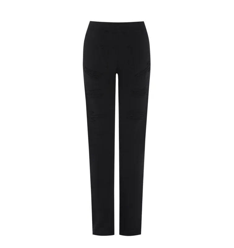 Women's Irongate Split Leg Jogging Bottoms - Black made by Trapstar London