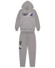 Chenille Decoded 2.0 Hoodie Tracksuit - Grey/Blue sold by Trapstar London