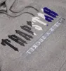 Chenille Decoded 2.0 Hoodie Tracksuit - Grey/Blue sold by Trapstar London
